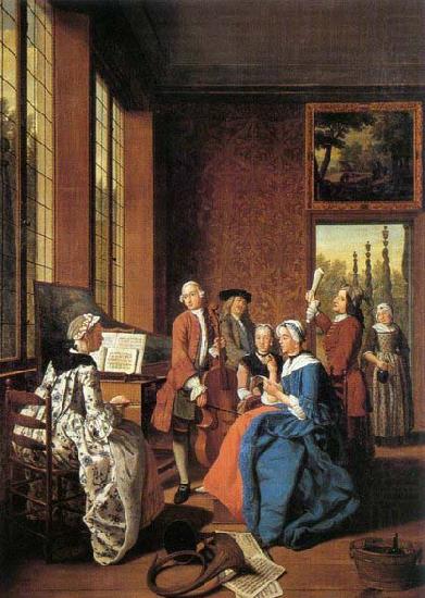 HOREMANS, Jan Jozef II Concert in an Interior china oil painting image